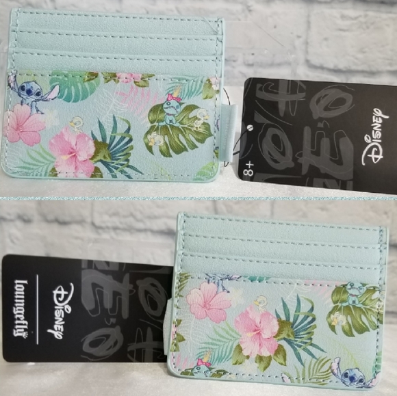 Loungefly Accessories - Loungefly Lilo and Stitch Tropical Duckling Disney Cardholder Wallet New